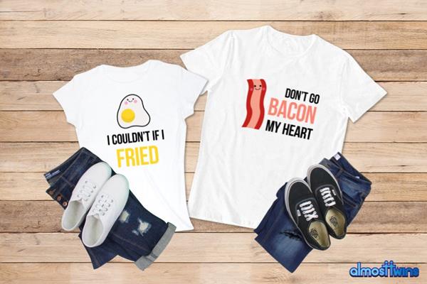 Couples-Dont-Go-Bacon-My-HeartI-Couldnt-If-I-Fried-matching-tshirts-Christmas-gift-Anniversary-Honeymoon-Gift-Valentines-Day-gift » Cool Gifts for You - Mfamilygift