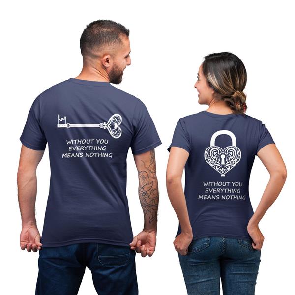 Key-Lock-Without-You-Everything-Means-Nothing-Quotes-Shirt-For-Couple-Lover-Matching-T-shirt-1 » Cool Gifts for You - Mfamilygift