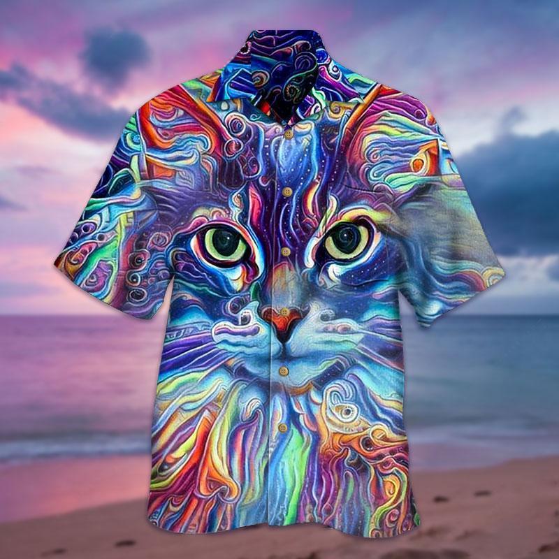 3D Cat Hawaiian Shirt PRE10044
